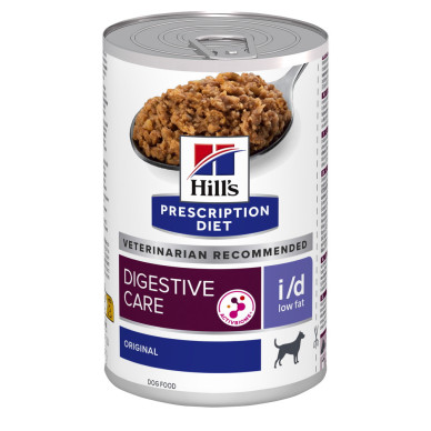 Hill’s Prescription Diet Canine i/d Low Fat – Hrană Umedă pentru Câini cu Probleme Digestive și Afecțiuni Pancreatice, 360 g